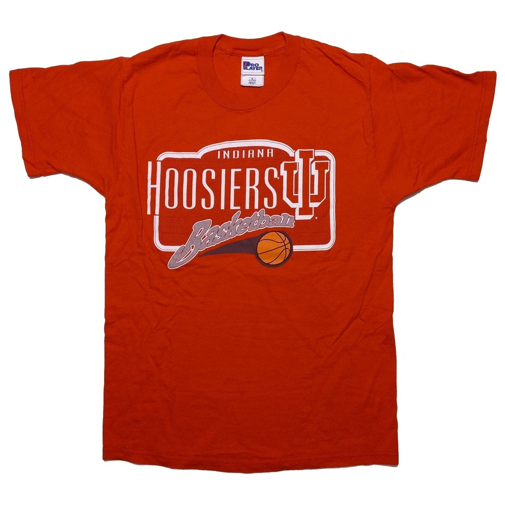 Vintage PRO PLAYER Indiana Hoosiers Basketball T-Shirt Made USA‎ Red Medium M